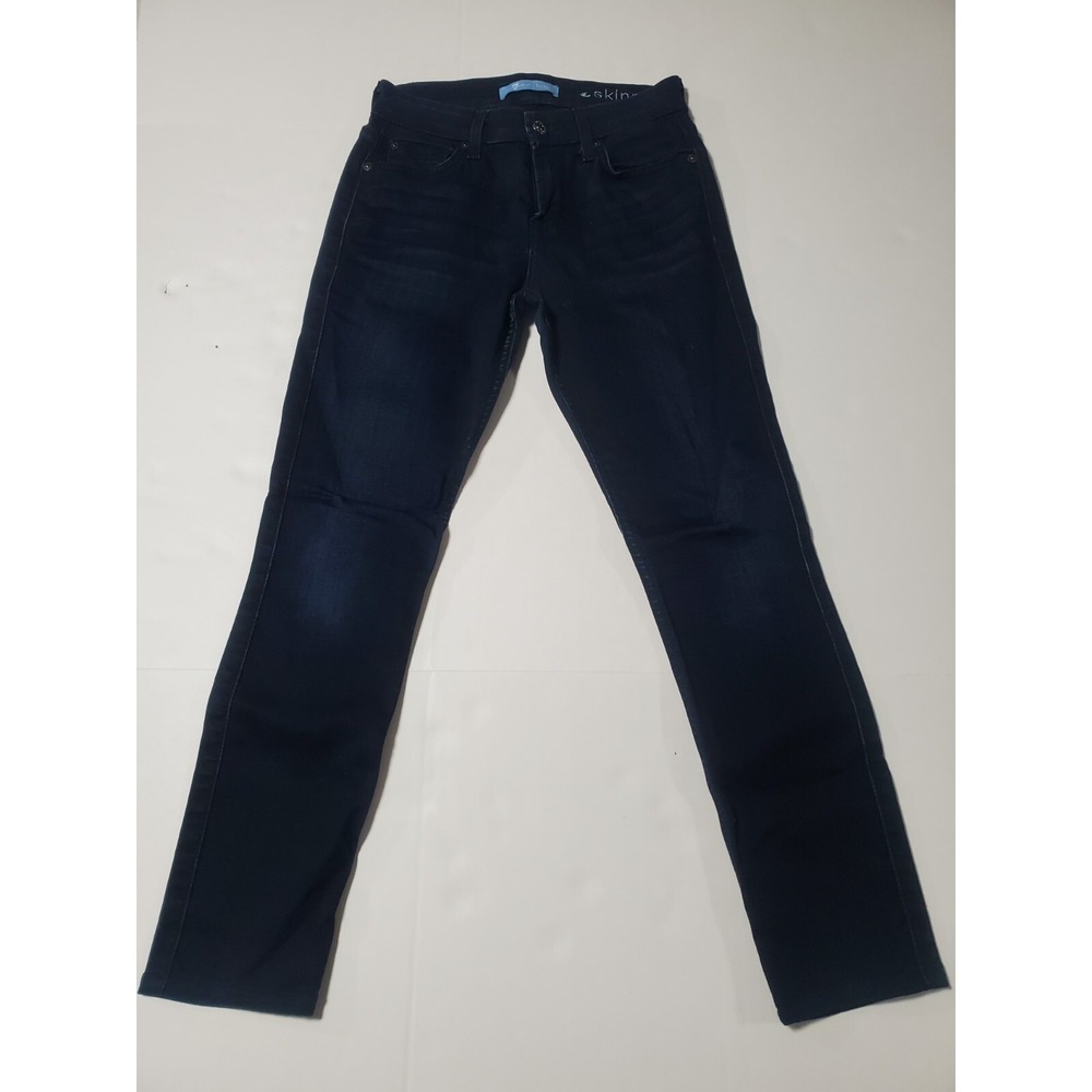 7 for All Mankind Jeans Womensβ 24 Blue The Skinny Dark Wash Denim